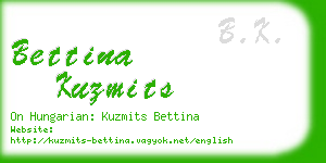 bettina kuzmits business card